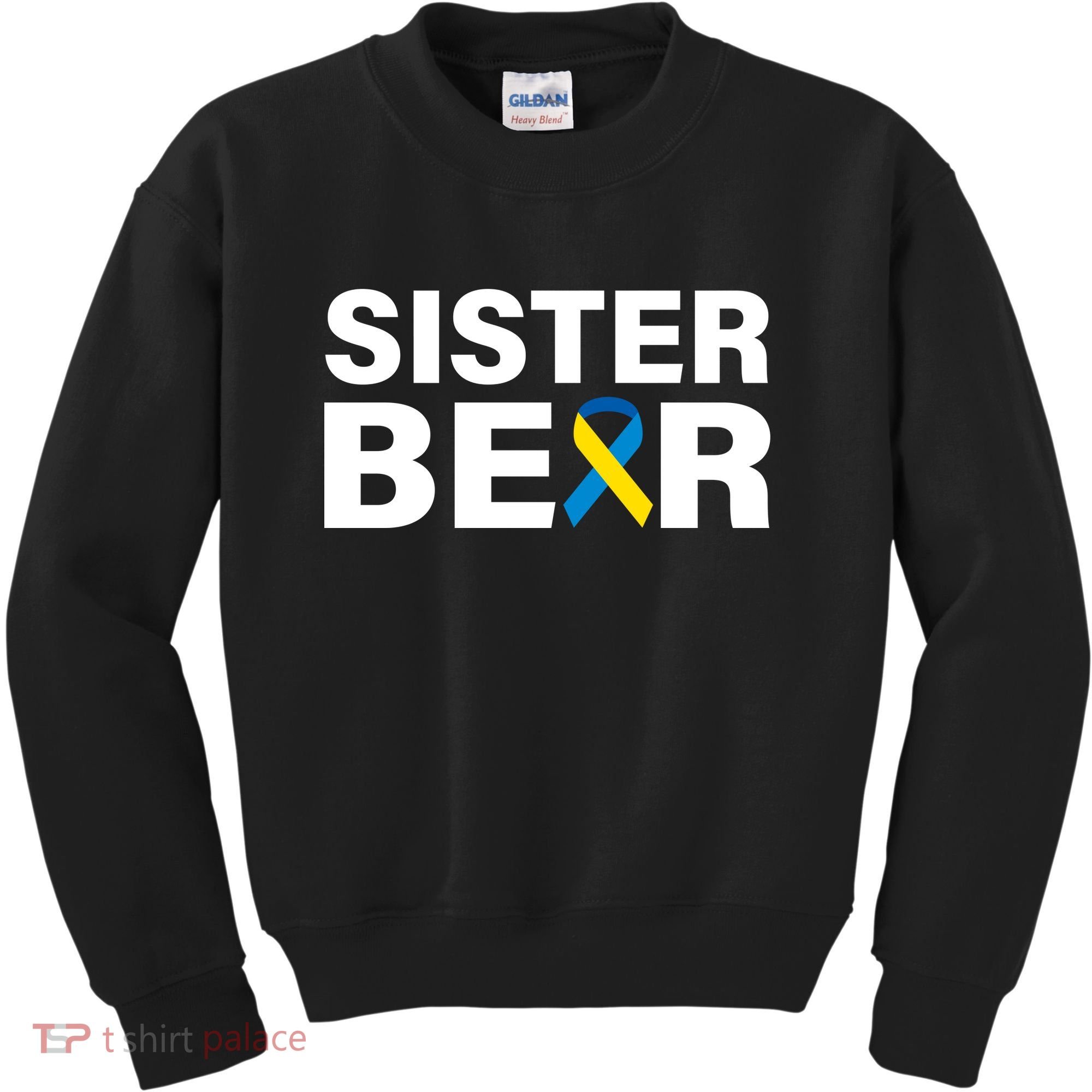 Sister Bear Down Syndrome Awareness Kids Sweatshirt