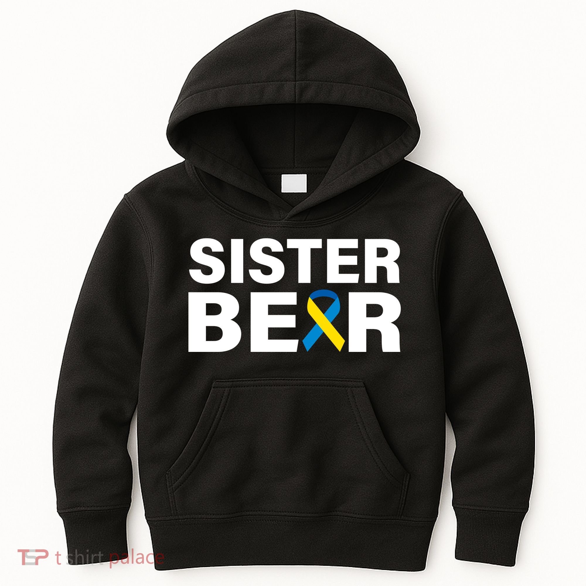 Sister Bear Down Syndrome Awareness Kids Hoodie