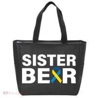 Sister Bear Down Syndrome Awareness Tote Bag thumb 0