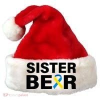Sister Bear Down Syndrome Awareness Santa Hat thumb 0