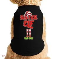 Sister Elf Christmas Doggie Tank thumb 0