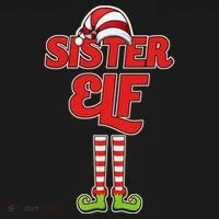 Sister Elf Christmas Doggie Tank thumb 4