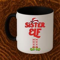 Sister Elf Christmas Coffee Mug thumb 2