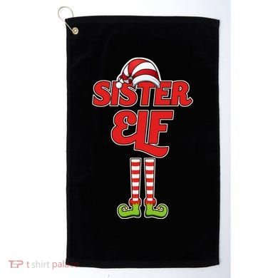 Sister Elf Christmas Golf Towel