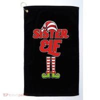Sister Elf Christmas Golf Towel thumb 0