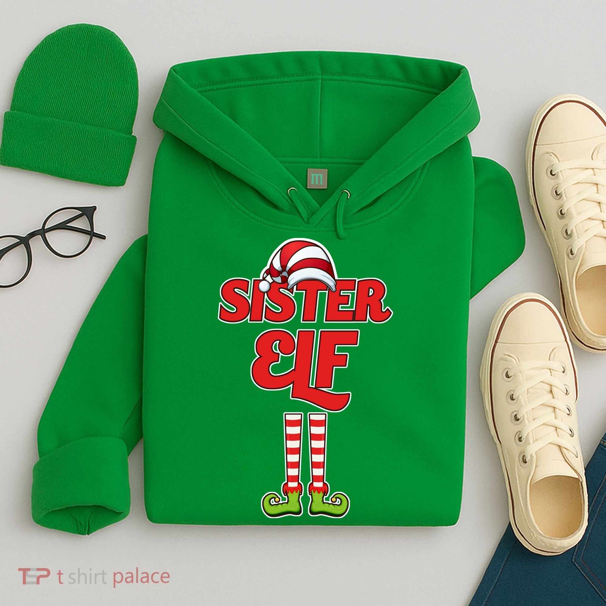 Sister Elf Christmas Hoodie