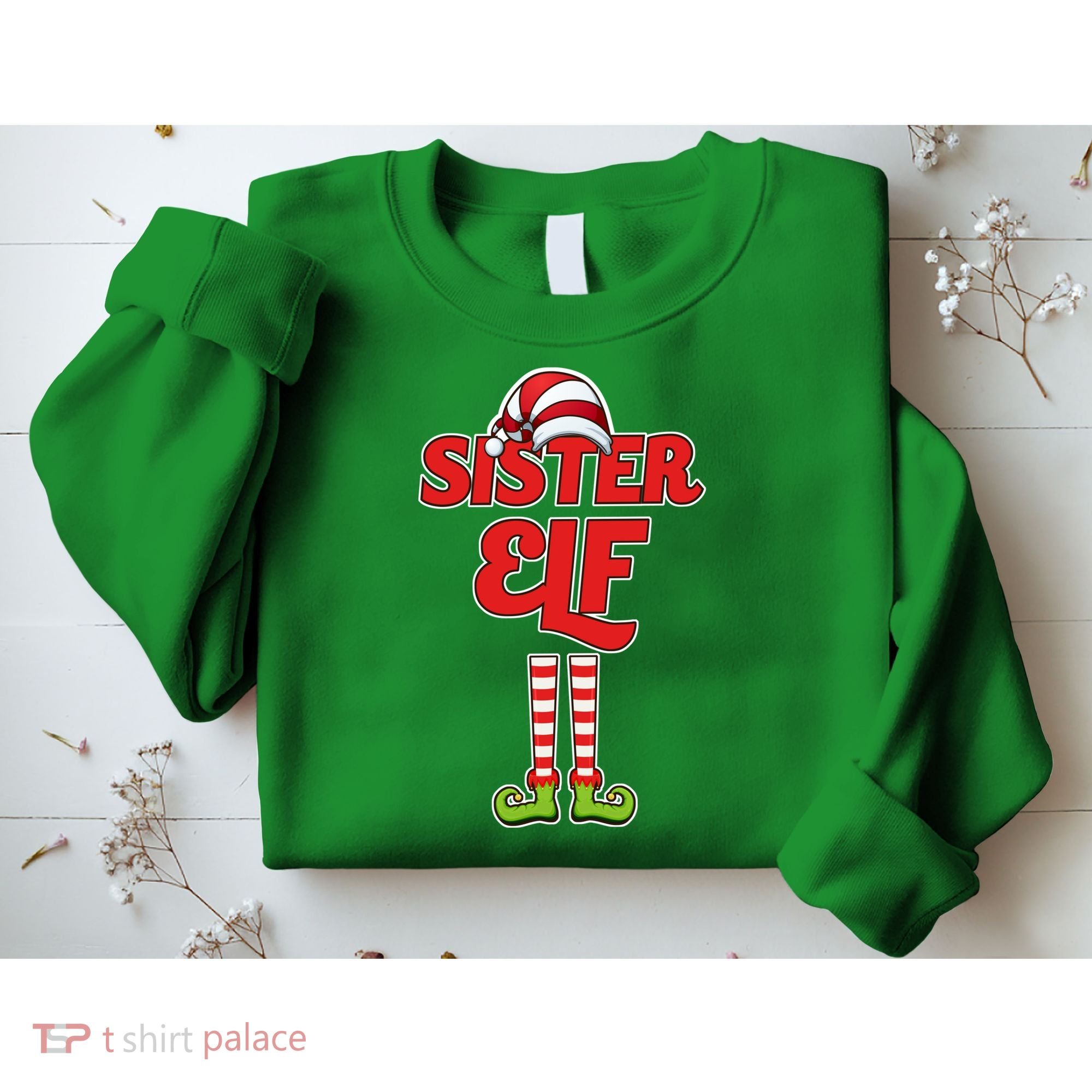 Sister Elf Christmas Sweatshirt