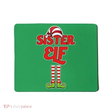 Sister Elf Christmas Mousepad