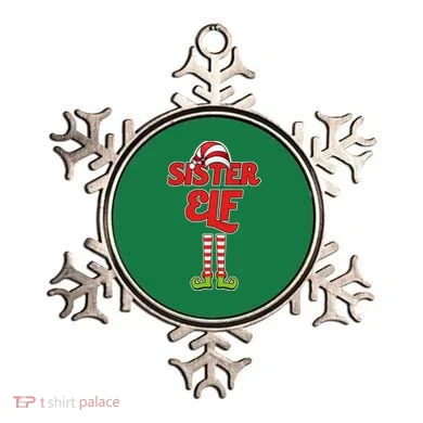 Sister Elf Christmas Ornament