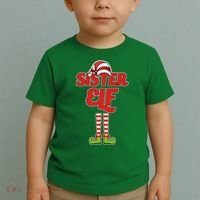 Sister Elf Christmas Toddler T-Shirt thumb 2