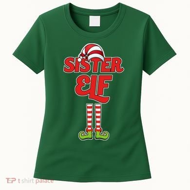 Sister Elf Christmas Women's T-Shirt