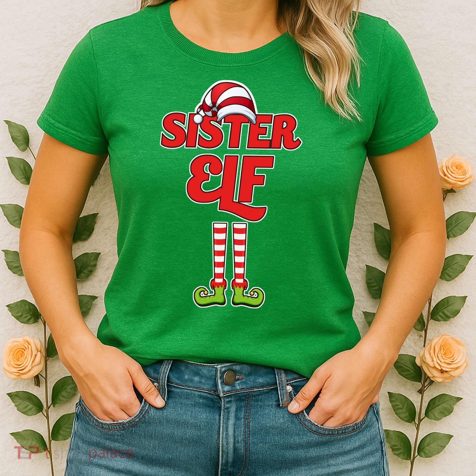 Sister Elf Christmas Women's T-Shirt
