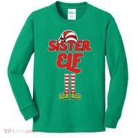 Sister Elf Christmas Kids Long Sleeve Shirt thumb 0