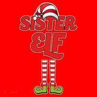 Sister Elf Christmas Santa Hat thumb 1