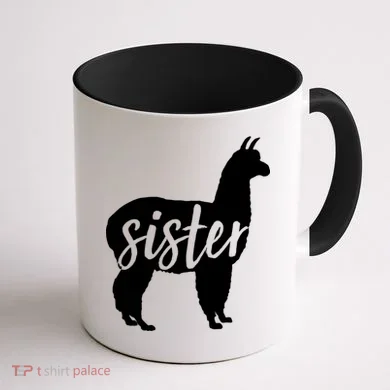 Sister Lama Coffee Mug back