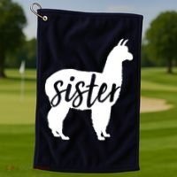 Sister Lama Golf Towel thumb 1