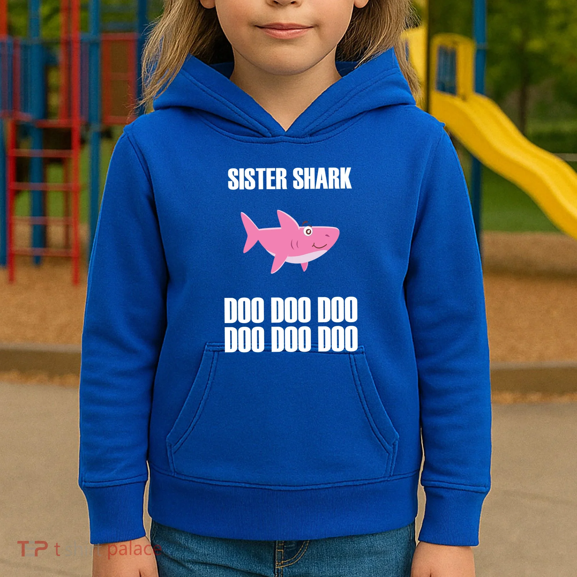 Sister Shark Doo Kids Hoodie