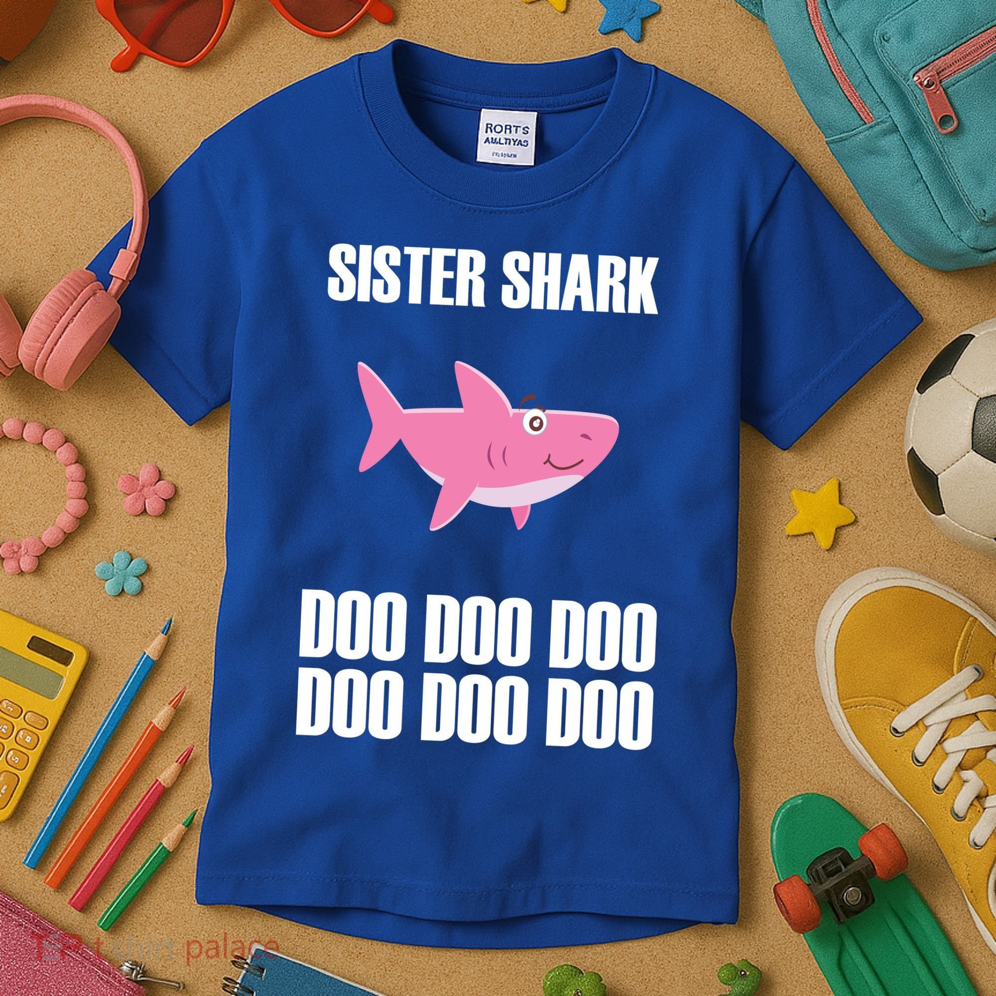 Sister Shark Doo Kids T-Shirt