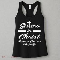 Sisters In Christ Sister For Life Women's Tank Top thumb 3