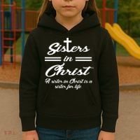 Sisters In Christ Sister For Life Kids Hoodie thumb 3