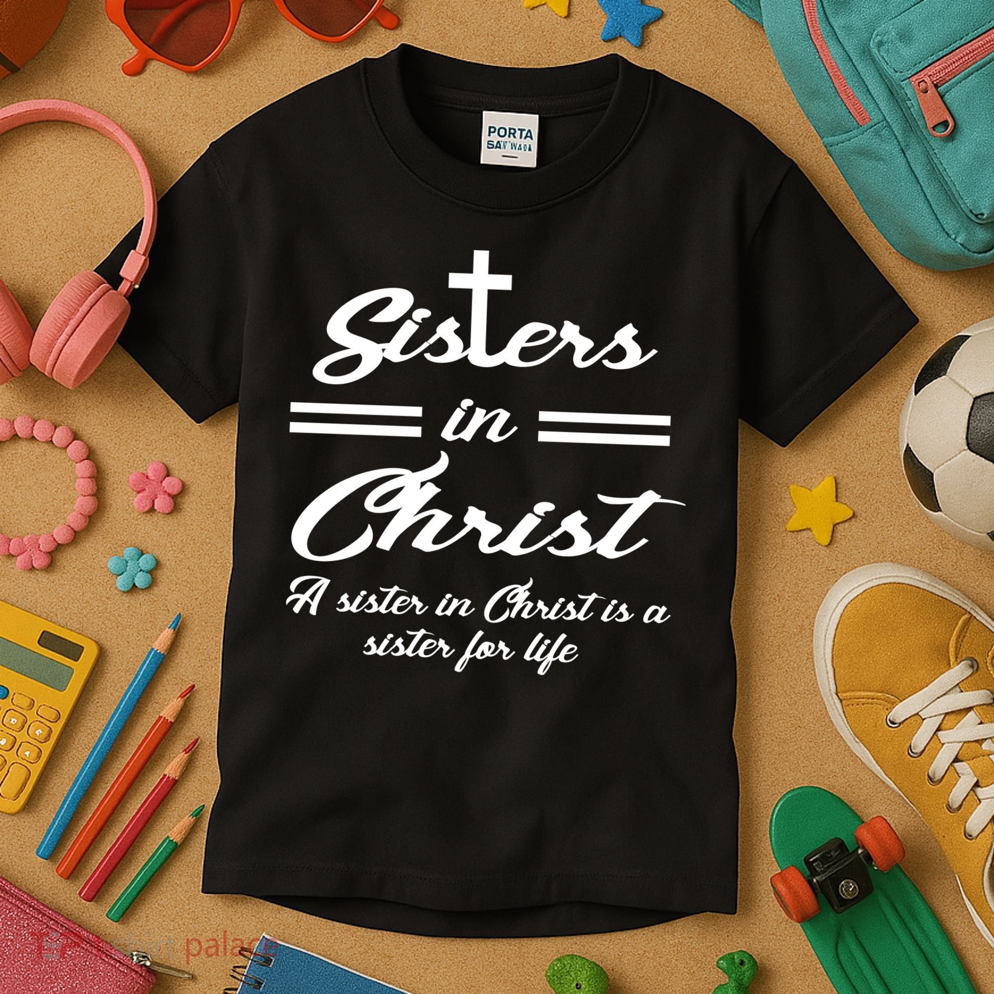 Sisters In Christ Sister For Life Kids T-Shirt