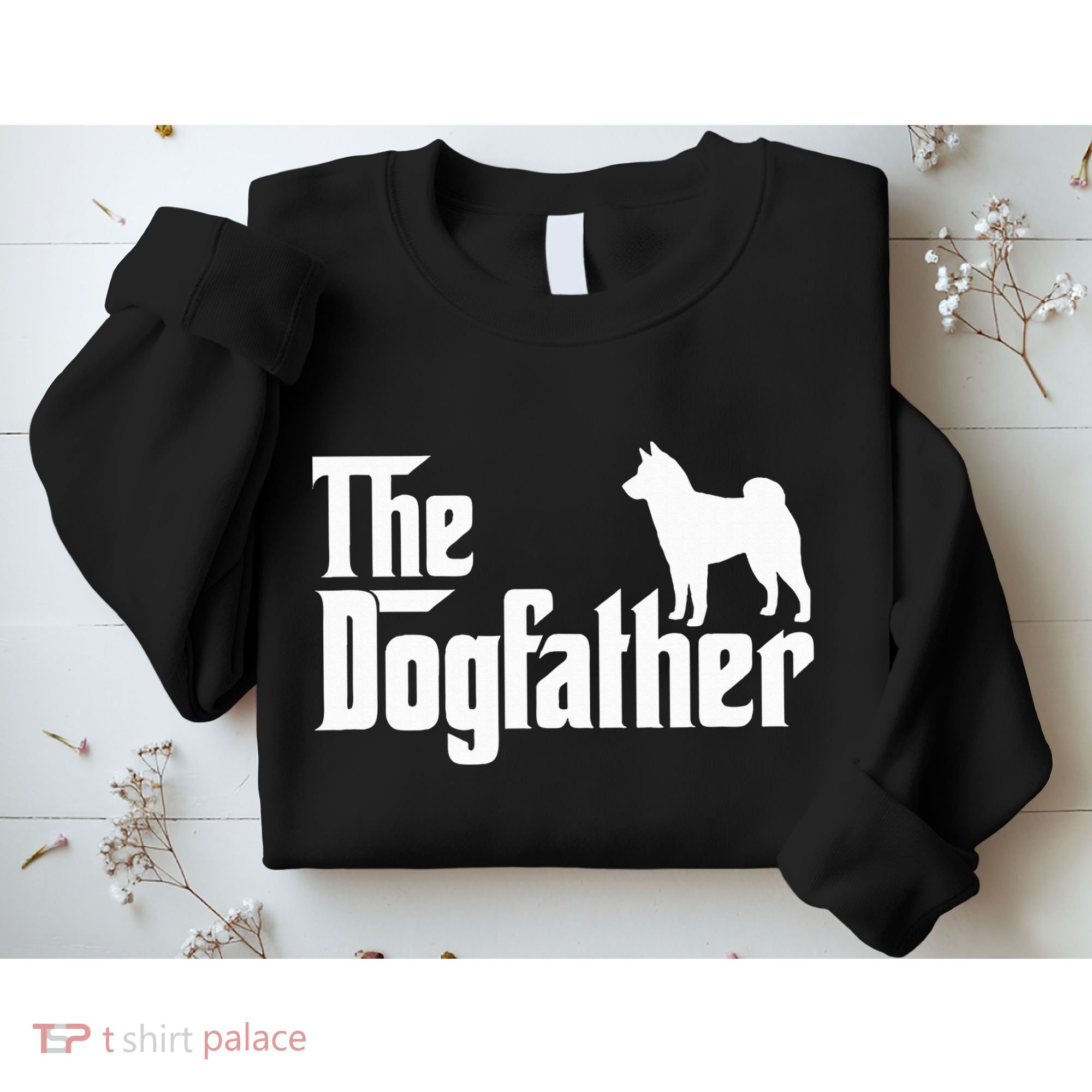 Shiba Inu The Dogfather Dog Dad Papa Sweatshirt