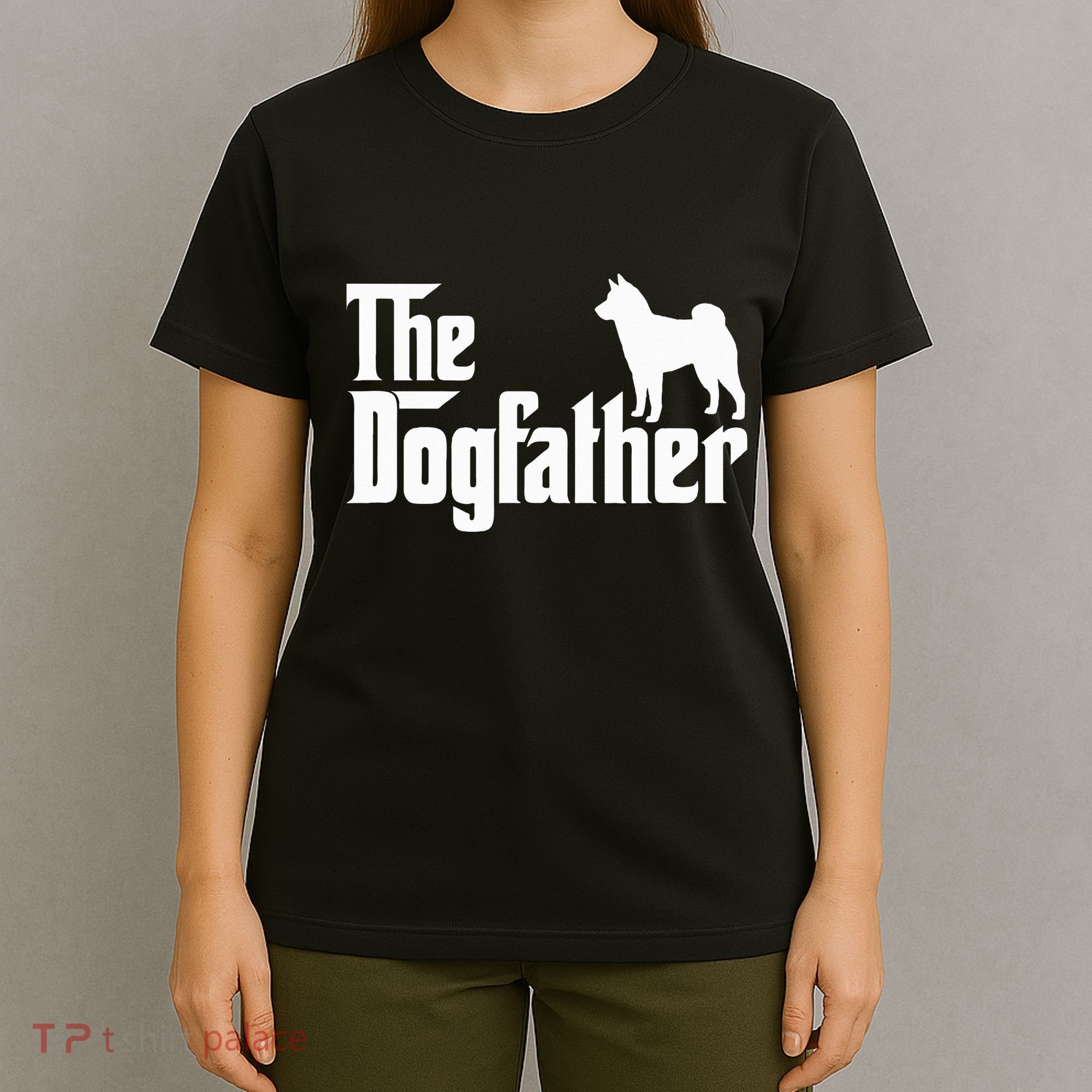 Shiba Inu The Dogfather Dog Dad Papa T-Shirt
