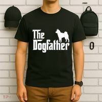Shiba Inu The Dogfather Dog Dad Papa T-Shirt thumb 6