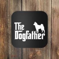 Shiba Inu The Dogfather Dog Dad Papa Coaster thumb 0