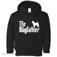 Shiba Inu The Dogfather Dog Dad Papa Toddler Hoodie thumb 0