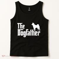 Shiba Inu The Dogfather Dog Dad Papa Tank Top thumb 2