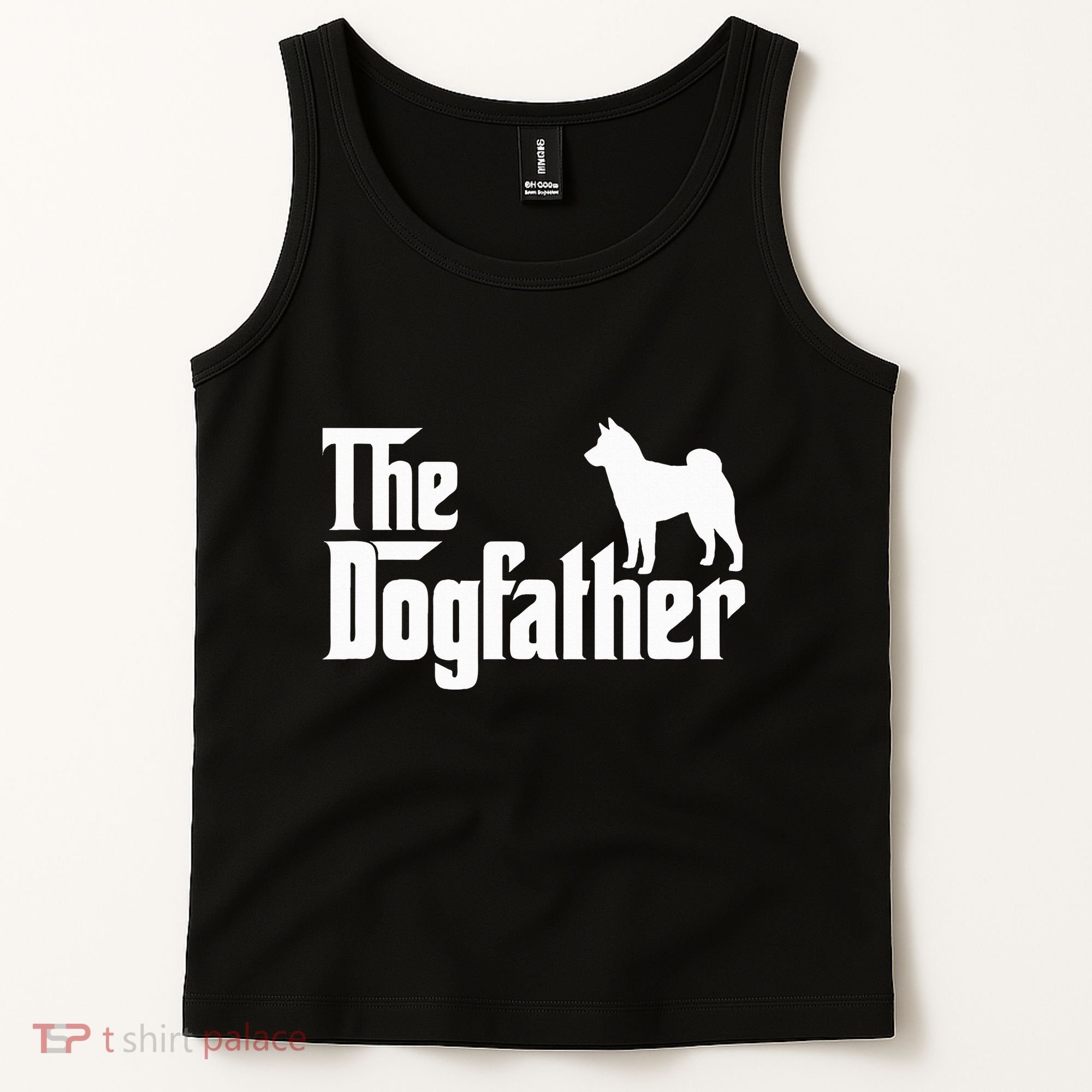 Shiba Inu The Dogfather Dog Dad Papa Tank Top