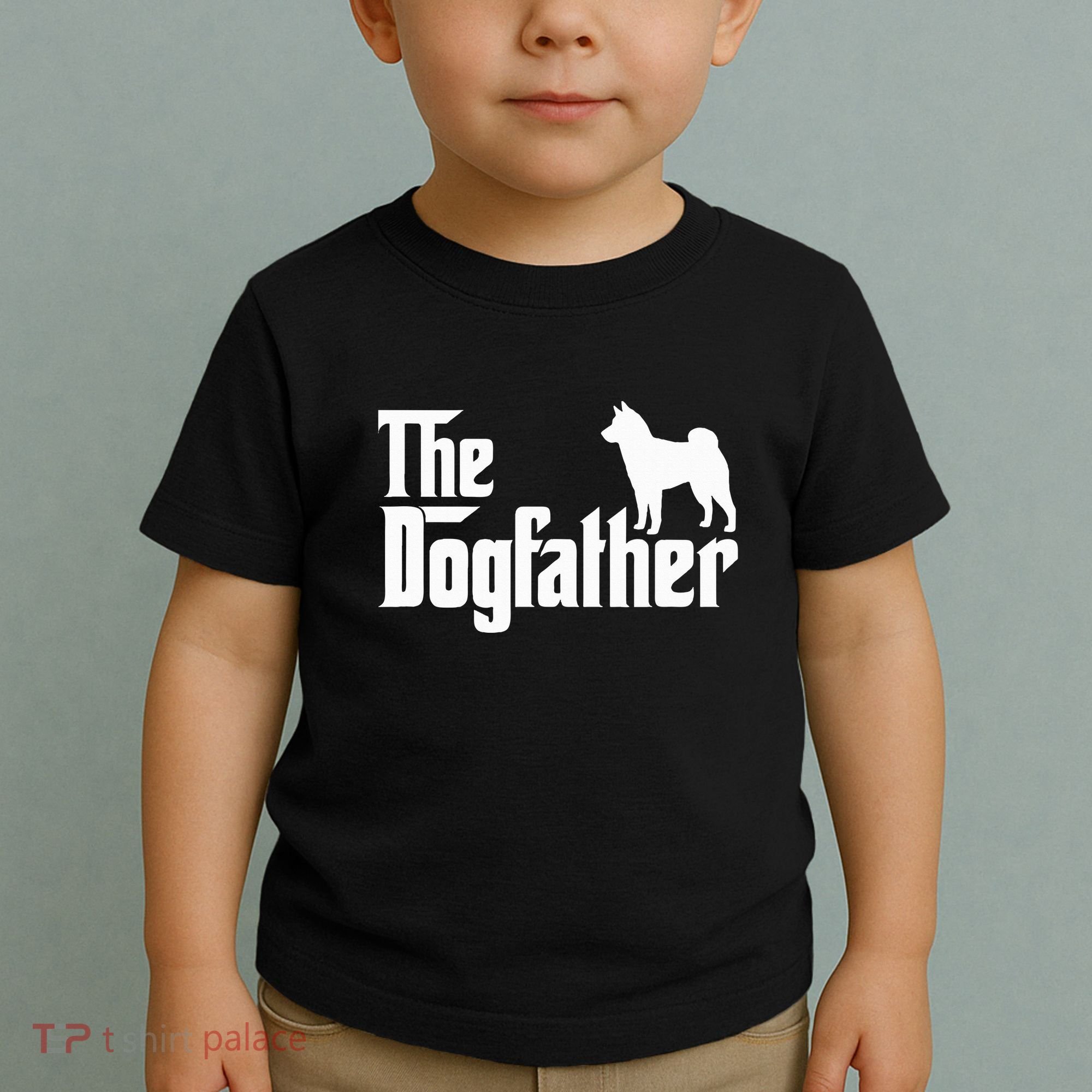 Shiba Inu The Dogfather Dog Dad Papa Toddler T-Shirt