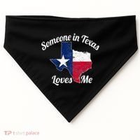 Someone In Texas Loves Me Texas Texan Love USA-Made Doggie Bandana thumb 0