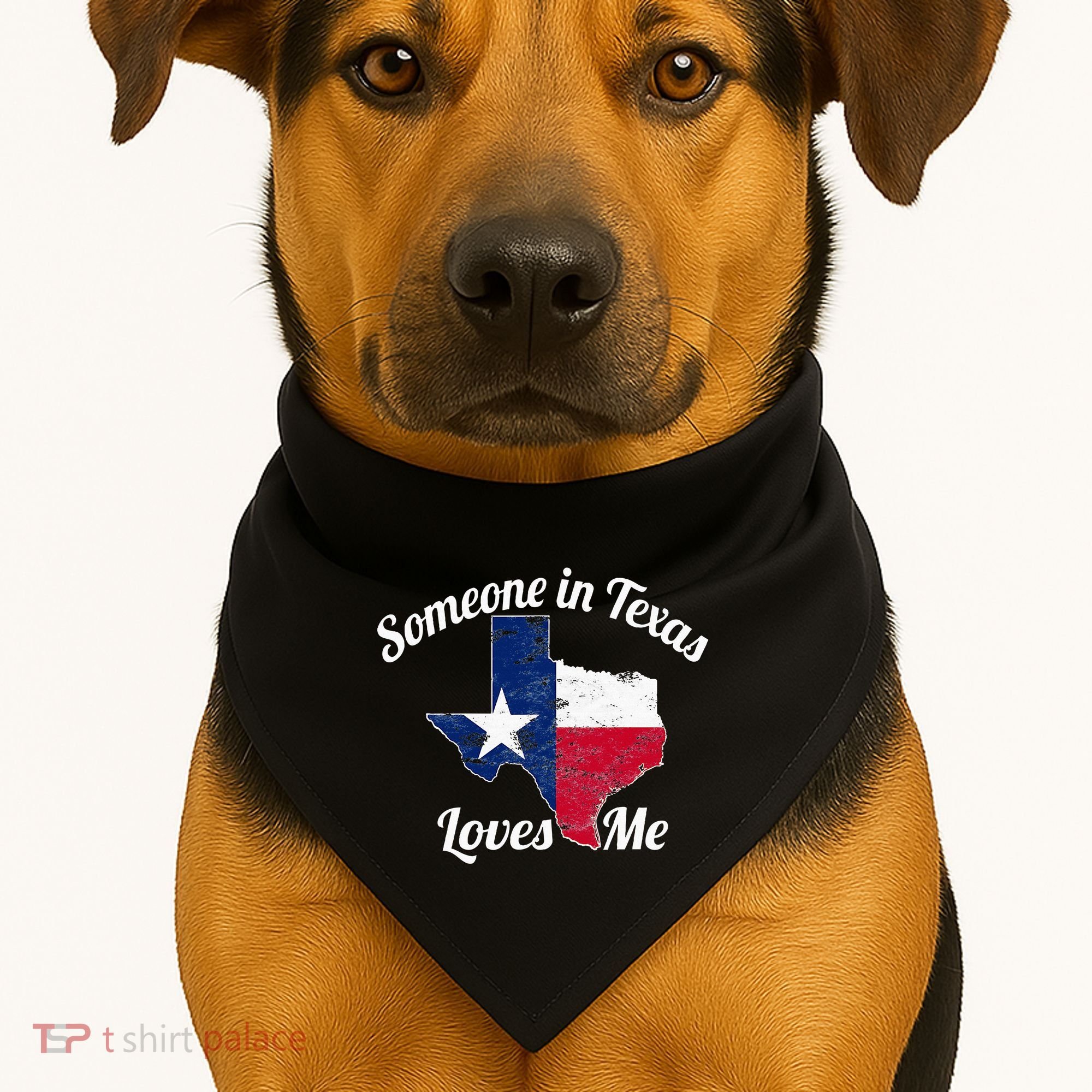 Someone In Texas Loves Me Texas Texan Love USA-Made Doggie Bandana