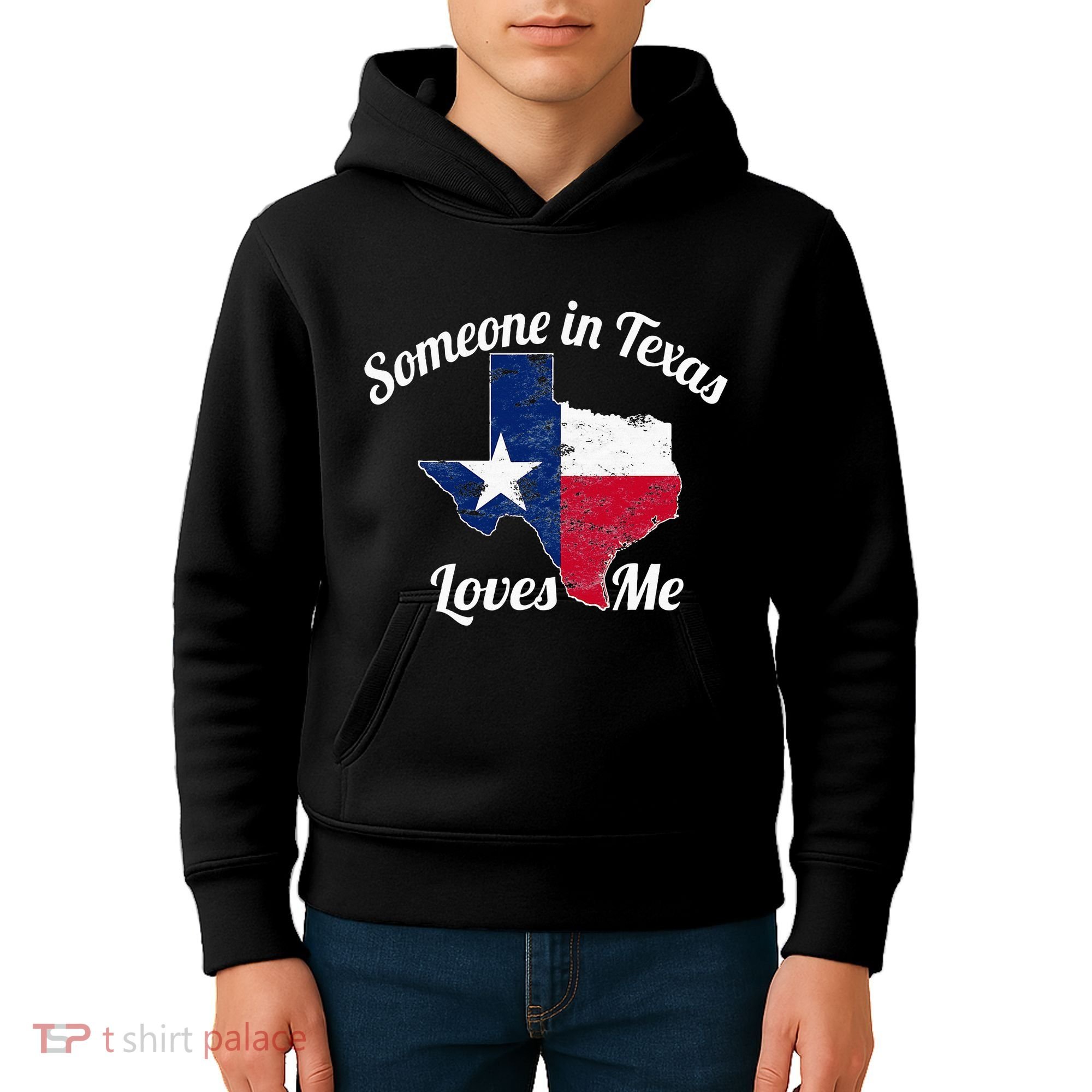 Someone In Texas Loves Me Texas Texan Love Kids Hoodie