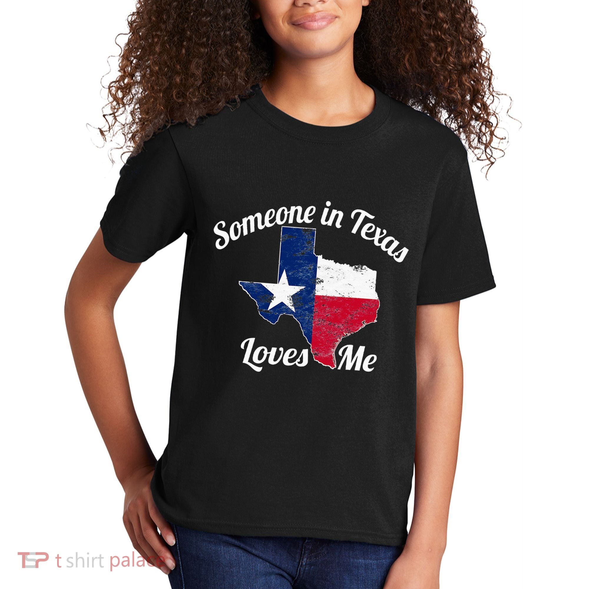Someone In Texas Loves Me Texas Texan Love Kids T-Shirt