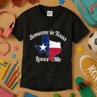 Someone In Texas Loves Me Texas Texan Love Kids T-Shirt thumb 3