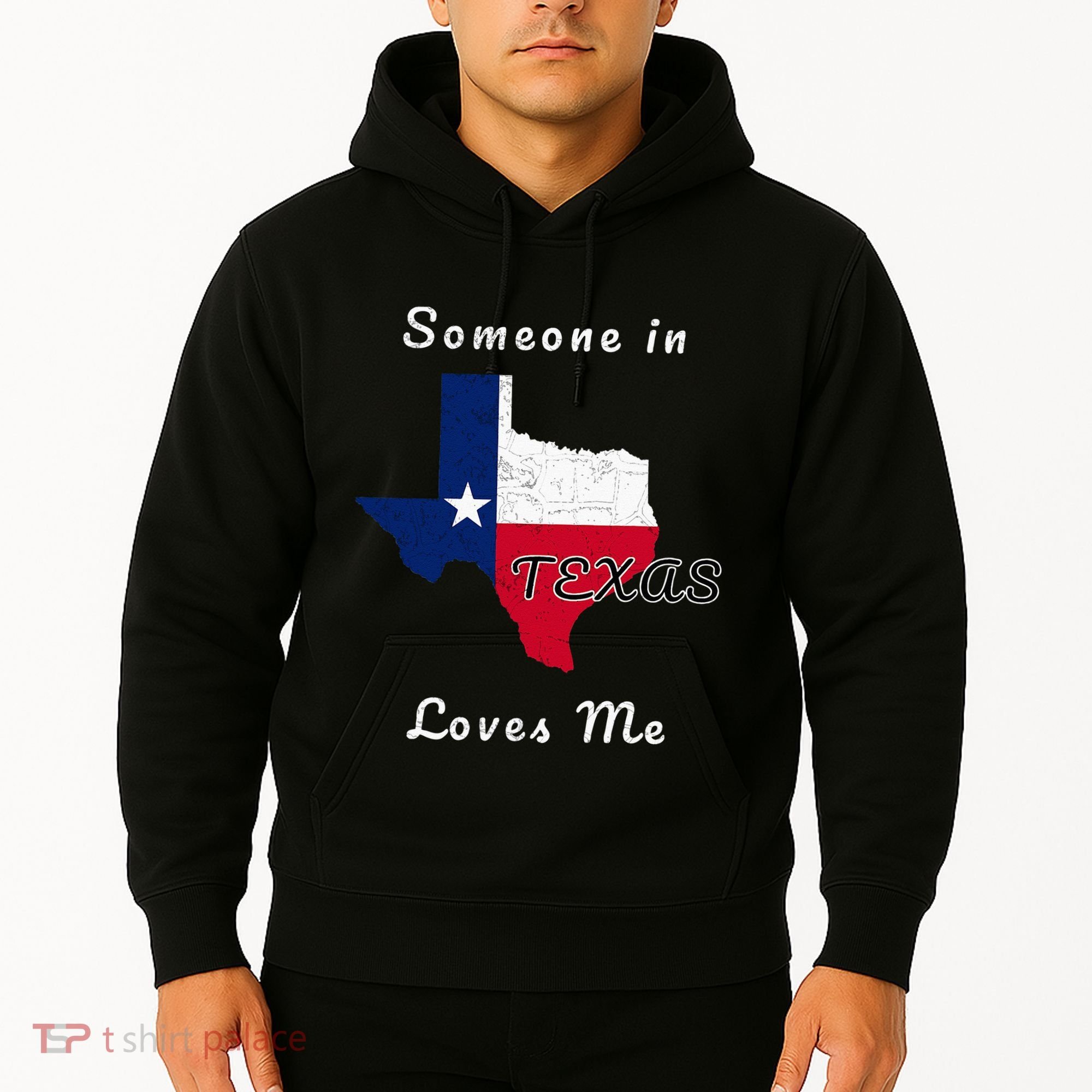 Someone In Texas Loves Me Travel Cute State Logo Hoodie