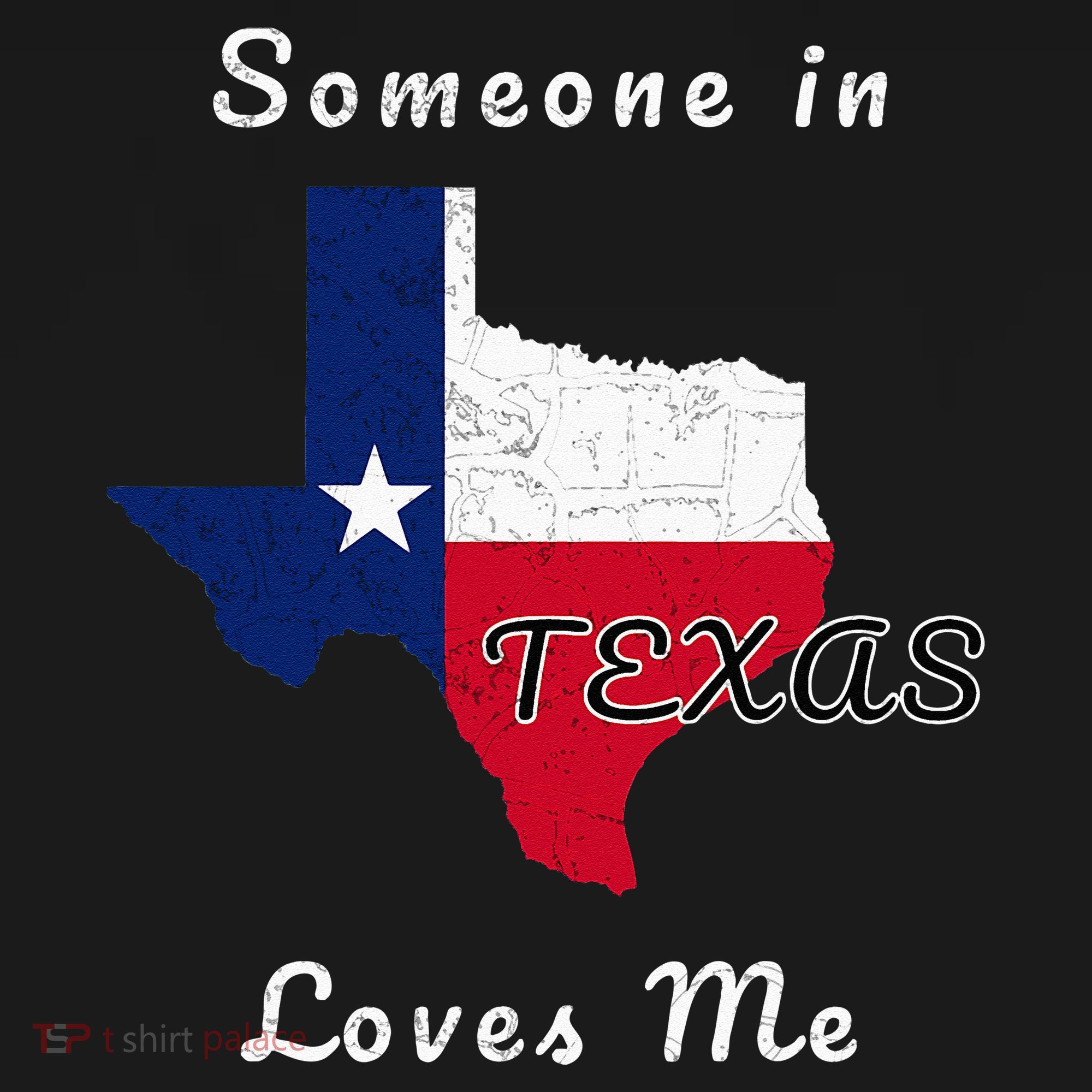 Someone In Texas Loves Me Travel Cute State Logo Long Sleeve Shirt