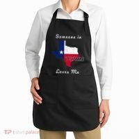 Someone In Texas Loves Me Travel Cute State Logo Apron thumb 2
