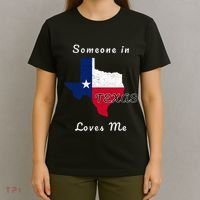 Someone In Texas Loves Me Travel Cute State Logo T-Shirt thumb 4