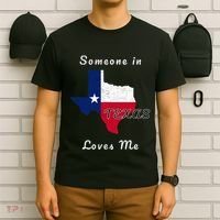 Someone In Texas Loves Me Travel Cute State Logo T-Shirt thumb 6