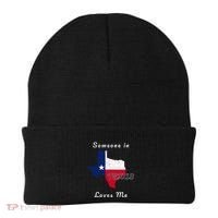 Someone In Texas Loves Me Travel Cute State Logo Beanie thumb 0