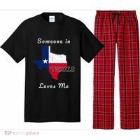 Someone In Texas Loves Me Travel Cute State Logo Pajama Set thumb 0