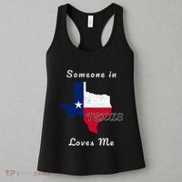 Someone In Texas Loves Me Travel Cute State Logo Women's Tank Top thumb 3