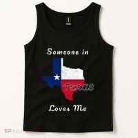 Someone In Texas Loves Me Travel Cute State Logo Tank Top thumb 2