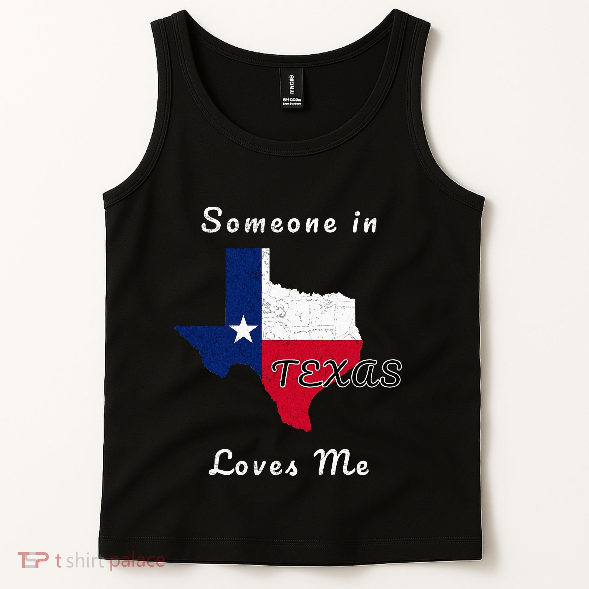 Someone In Texas Loves Me Travel Cute State Logo Tank Top