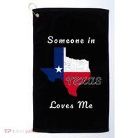 Someone In Texas Loves Me Travel Cute State Logo Golf Towel thumb 0