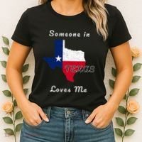 Someone In Texas Loves Me Travel Cute State Logo Women's T-Shirt thumb 2
